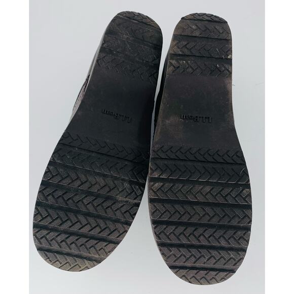 LL Bean Shoes Womens 8.5M  Brown Clogs Classic Klogs Heel Slip On Rubber Sole - Picture 6 of 9